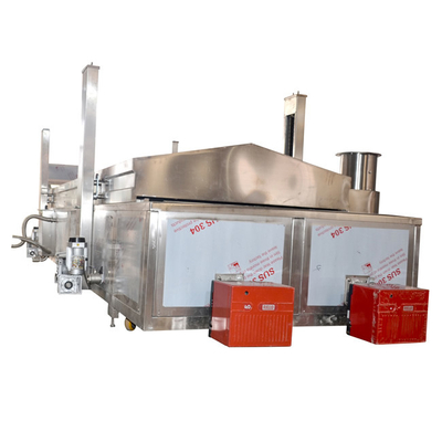 Máquina de freír industrial con calefacción por gas