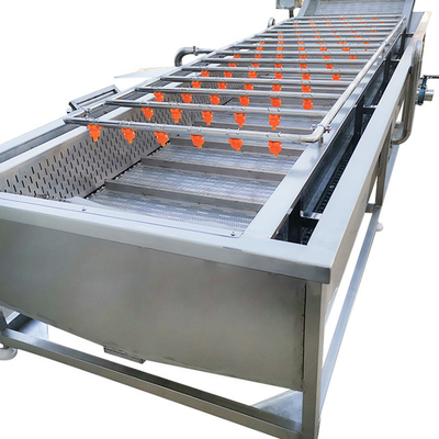 Lavadora automática de frutas 400 kg 500 kg/h Lavadora de burbujas de vegetales