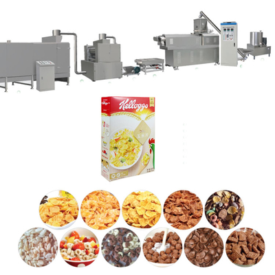 Máquina para hacer polvo de maíz extrudido de 130 kW 100 kg/h calefacción eléctrica