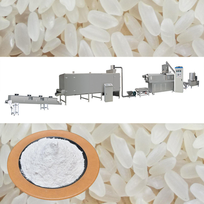 260 kg/h Extrusora de alimentos industriales Línea inteligente de producción de arroz artificial