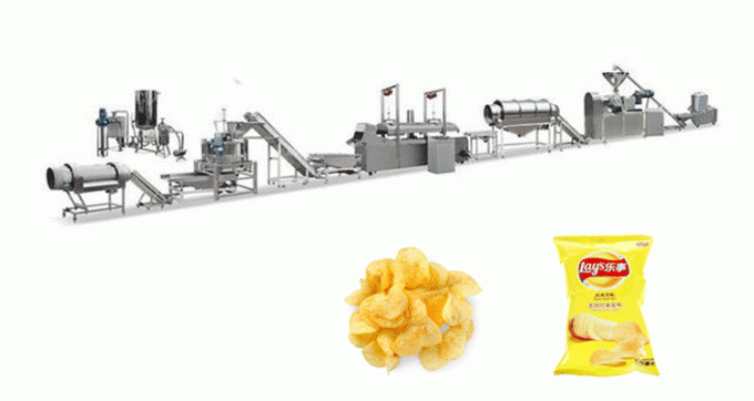 Patatas fritas que hacen la máquina/la cadena de producción