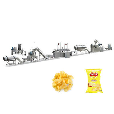 Línea de producción de papas fritas multifuncional de 100 kg/h SUS304 calefacción por gas