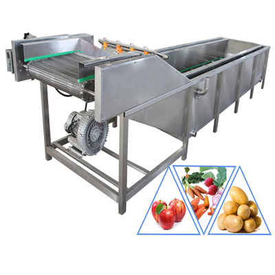 304 de acero inoxidable 1200 kg/h Lavadora de verduras y frutas