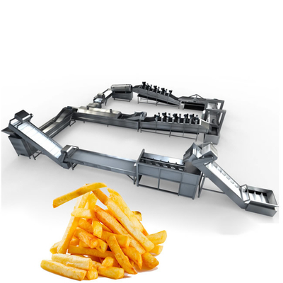 100 kg/h SUS 304 Línea de producción automática de papas fritas