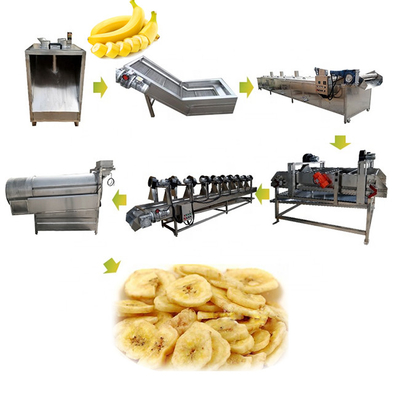 Máquina de procesamiento de papas de plátano para hacer papas a pequeña escala