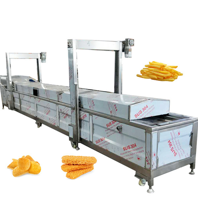 Máquina de freír para masa de falafel industrial 220V Fritas de patata 200kg/h