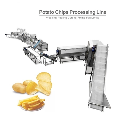 Línea de producción OEM de chips de maíz, frutas, trigo y patatas 100 kg/h a 1500 kg/h