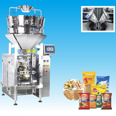 Máquina automática de embalaje de fritas y bocadillos de 420W