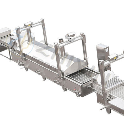 SS304 línea de producción de papas fritas PLC máquina de descongelación de papas fritas