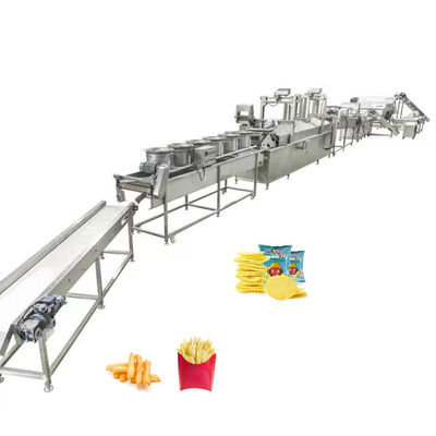 Línea de producción de papas fritas fritas congeladas