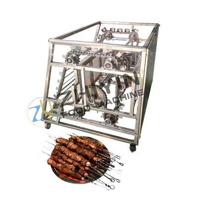 Máquina de barbacoa automática de calefacción de gas licuado alimentada por banco de energía